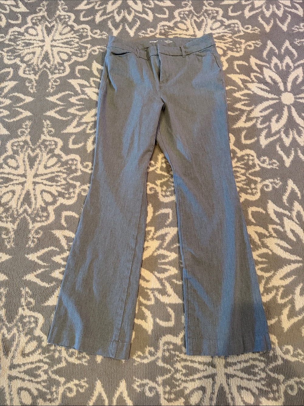 Women's Old Navy Gray Pixie Flare High Rise Pants